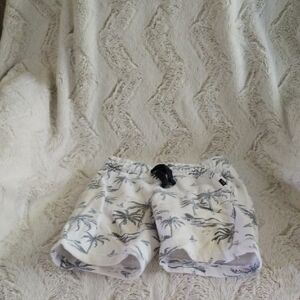 Joe's Jeans White and Black Leaf Print Shorts